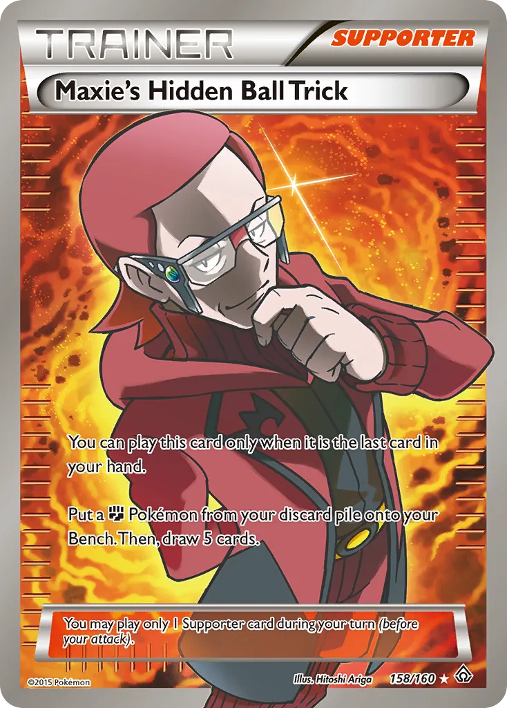 2015 Primal Clash Maxie's Hidden Ball Trick #133/160 Uncommon card image