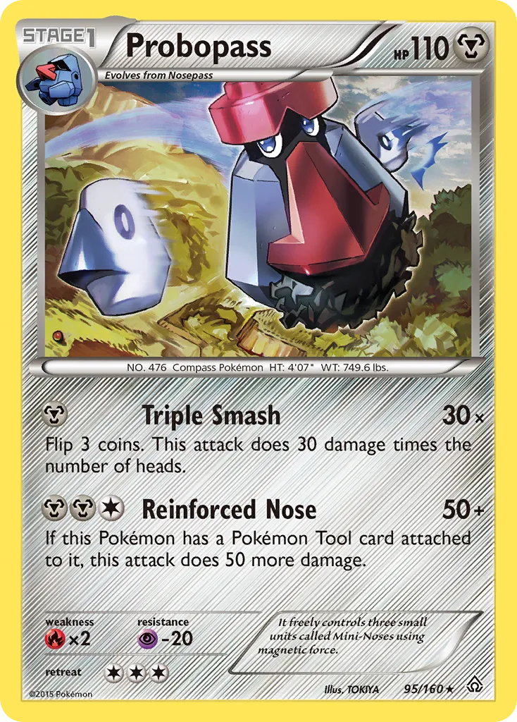 2015 Primal Clash Probopass Rare #095/160 Rare card image