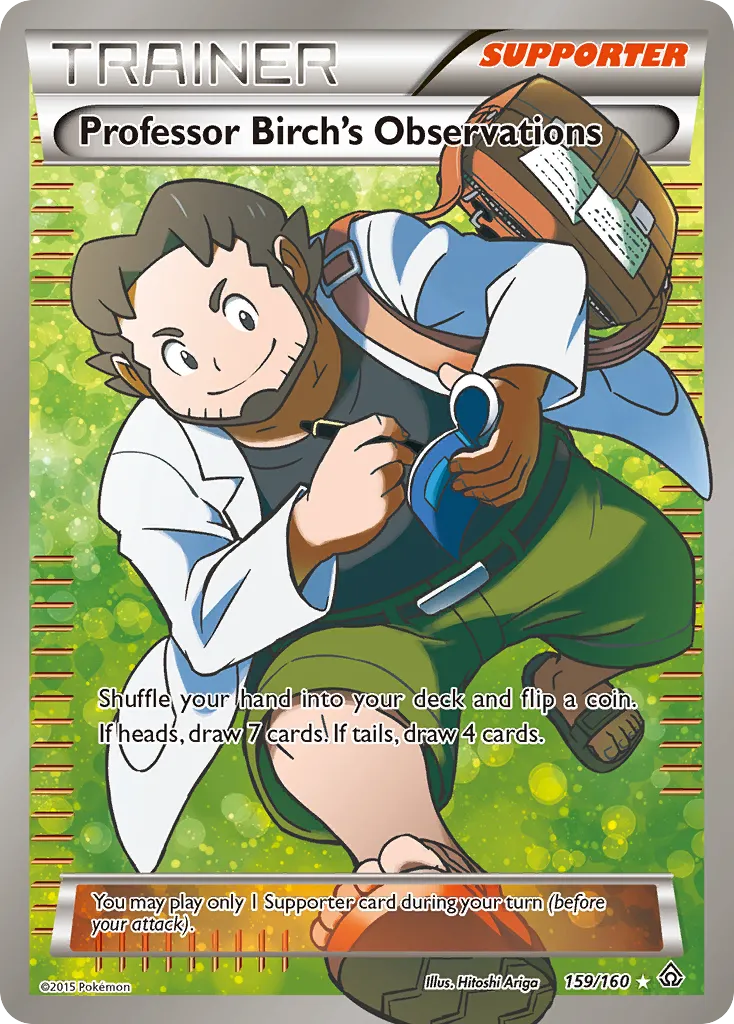 2015 Primal Clash Professor Birch's Observations #134/160 Uncommon card image