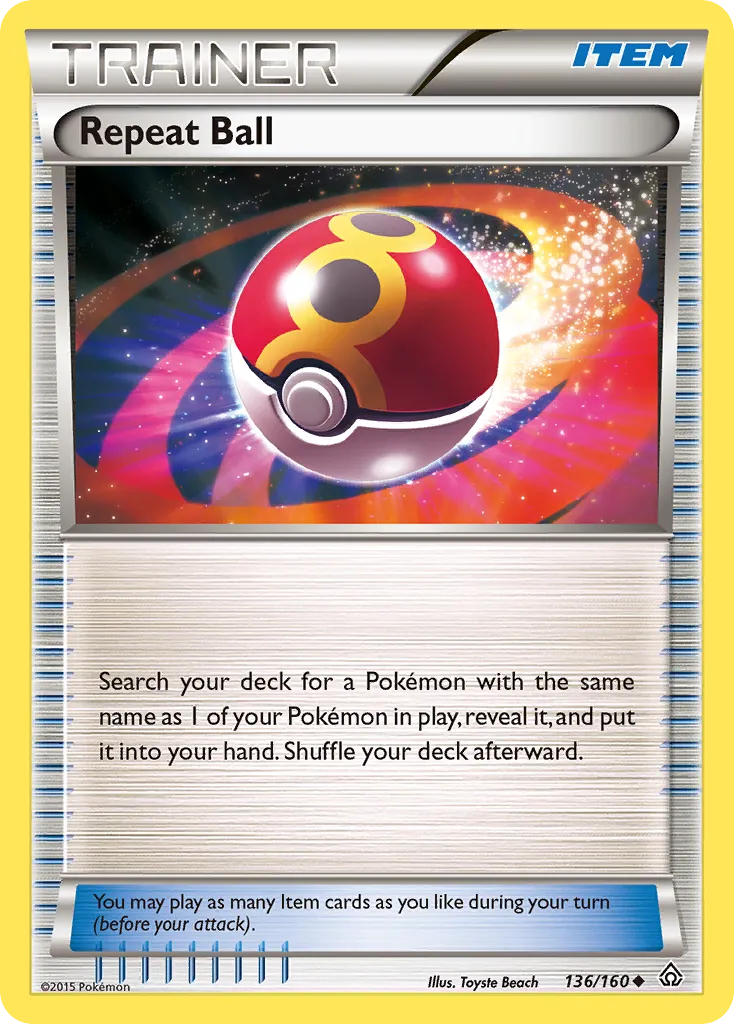 2015 Primal Clash Repeat Ball #136/160 Uncommon card image