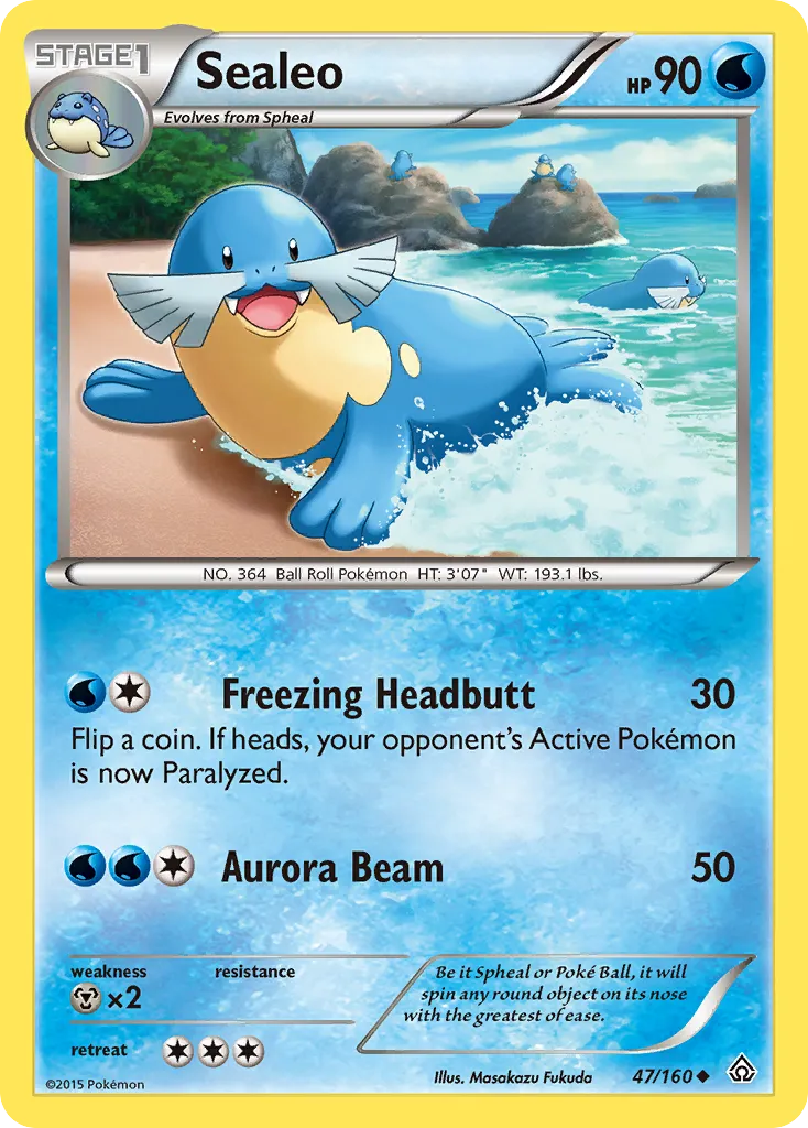 2015 Primal Clash Sealeo Uncommon #047/160 Uncommon card image