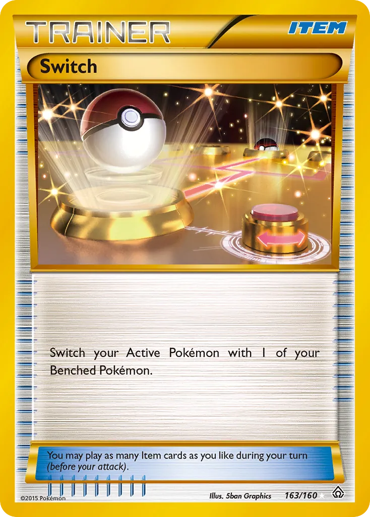 2015 Primal Clash Switch Rare Secret #163/160 Rare Secret card image
