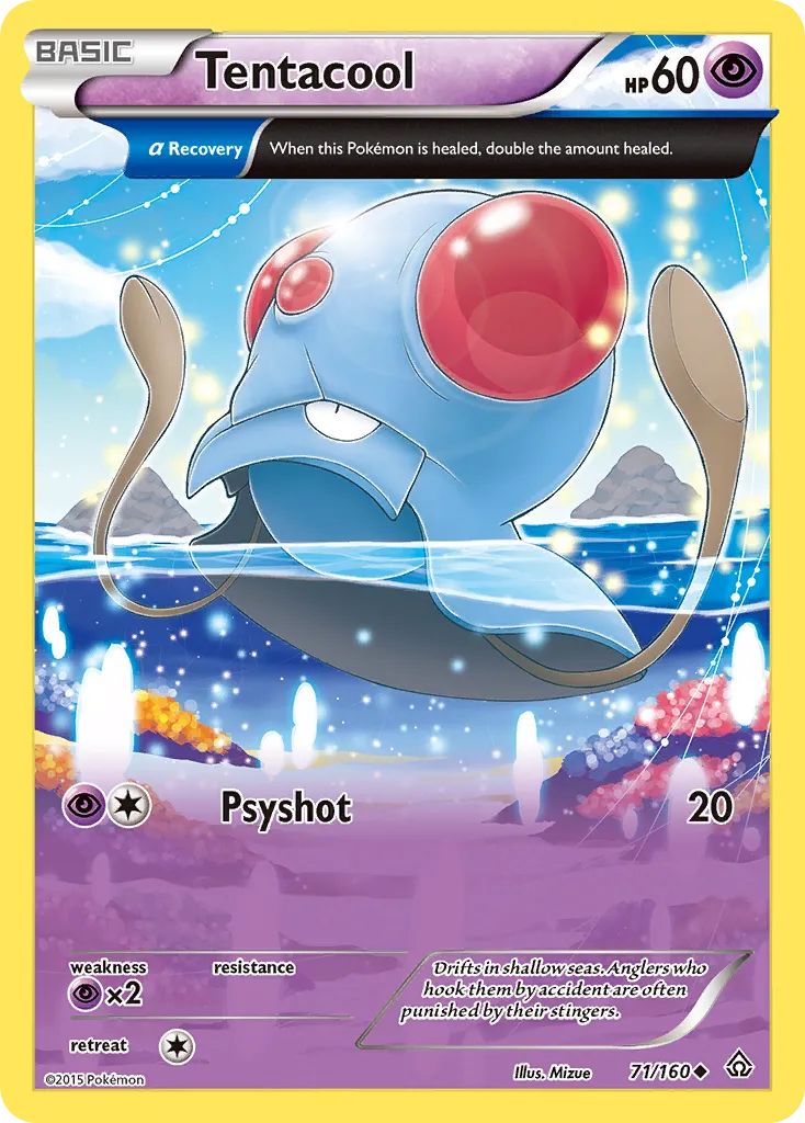 2015 Primal Clash Tentacool #071/160 Uncommon card image