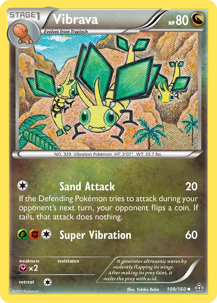 2015 Primal Clash Vibrava Uncommon #109/160 Uncommon card image