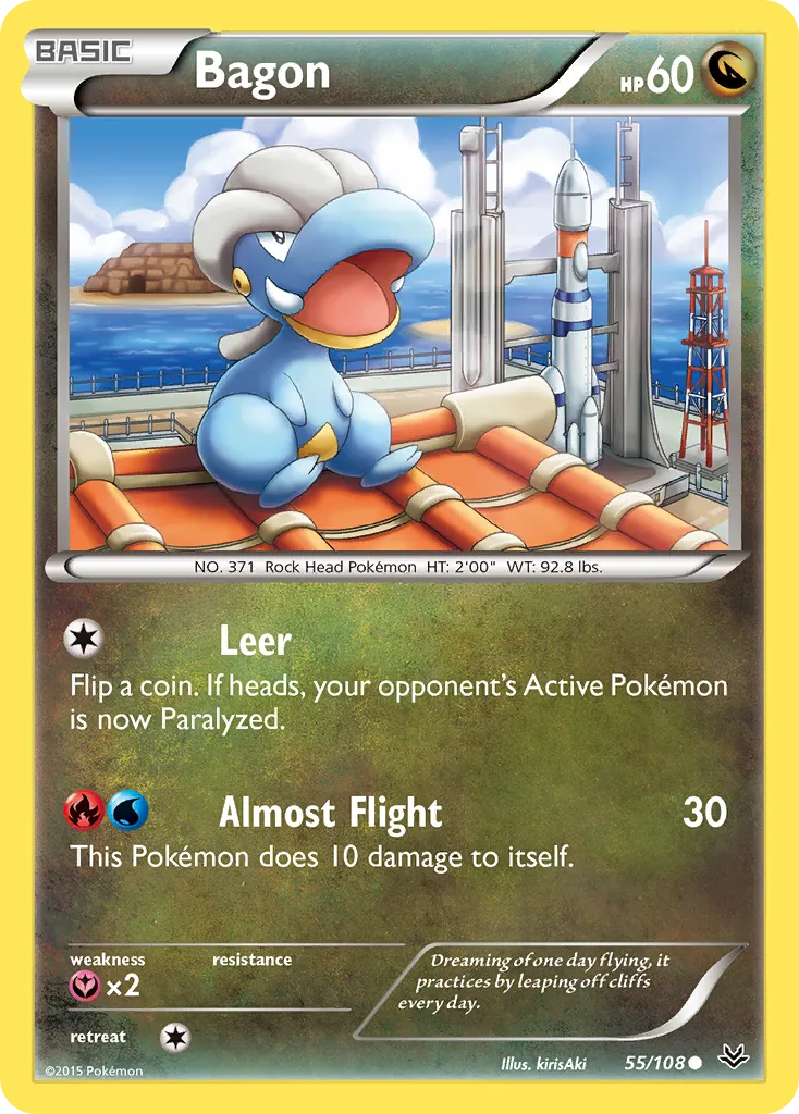 2015 Roaring Skies Bagon Common #054/108 Common card image