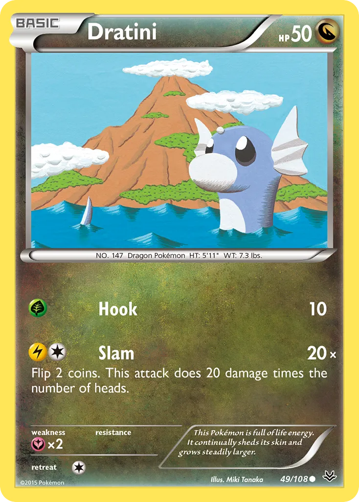 2015 Roaring Skies Dratini #049/108 Common card image