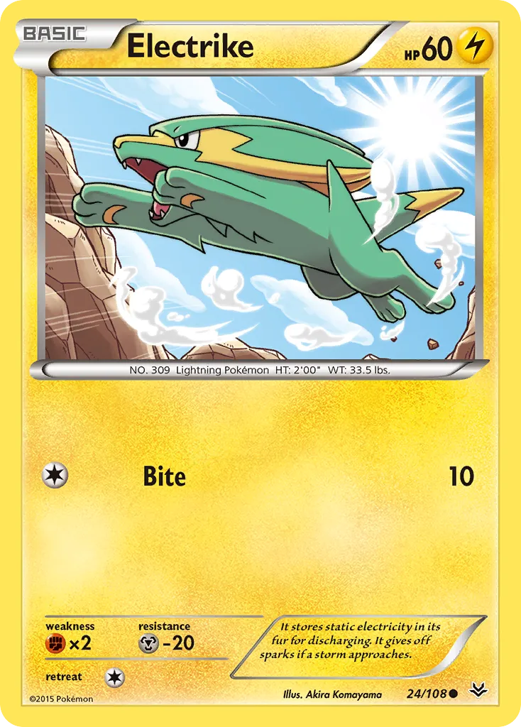 2015 Roaring Skies Electrike Common #024/108 Common card image