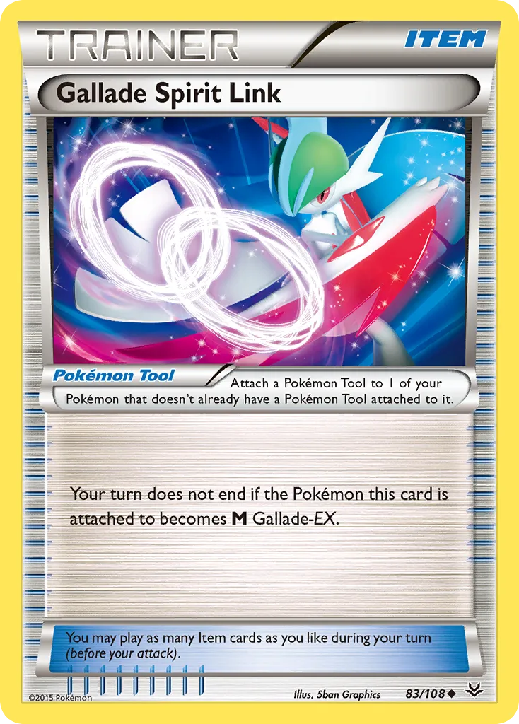 2015 Roaring Skies Gallade Spirit Link #083/108 Uncommon card image