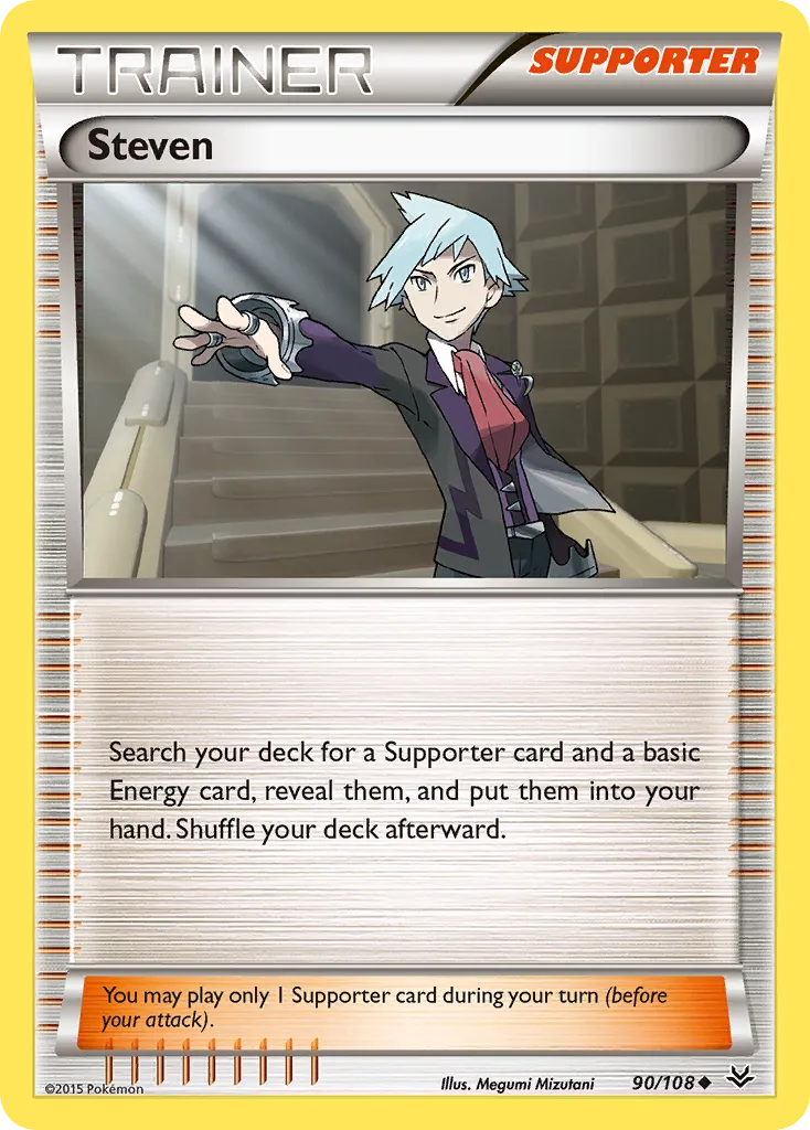 2015 Roaring Skies Steven Uncommon #090/108 Uncommon card image