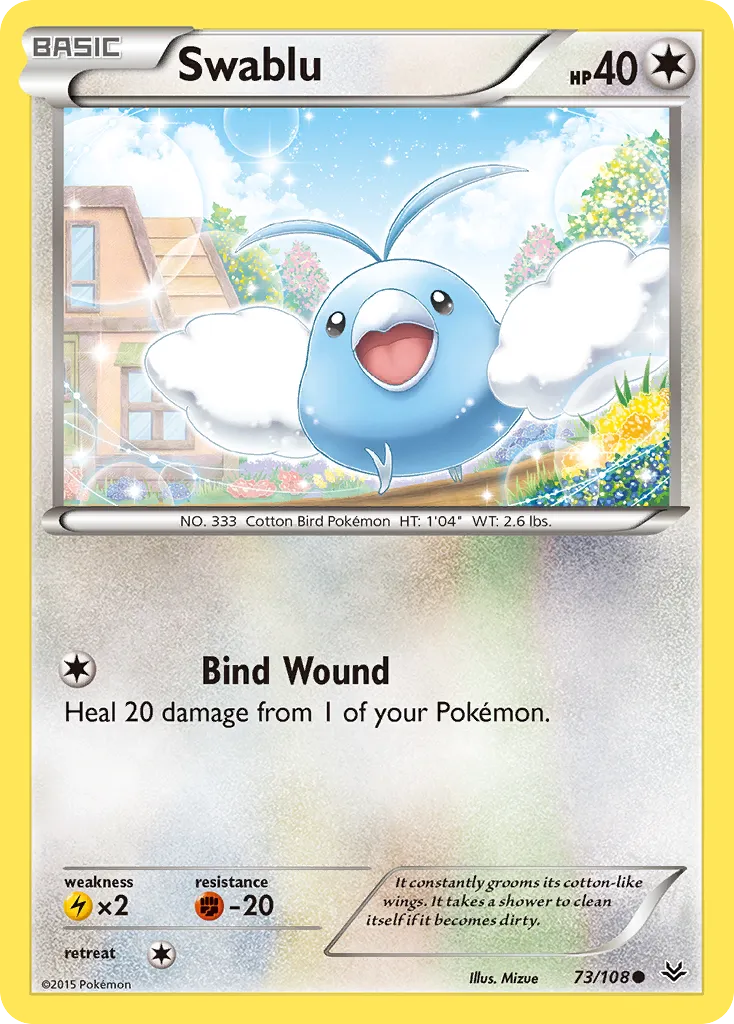 2015 Roaring Skies Swablu #073/108 Common card image
