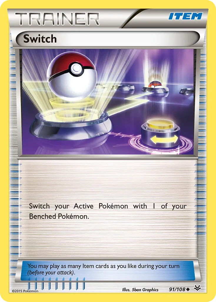 2015 Roaring Skies Switch Uncommon #091/108 Uncommon card image