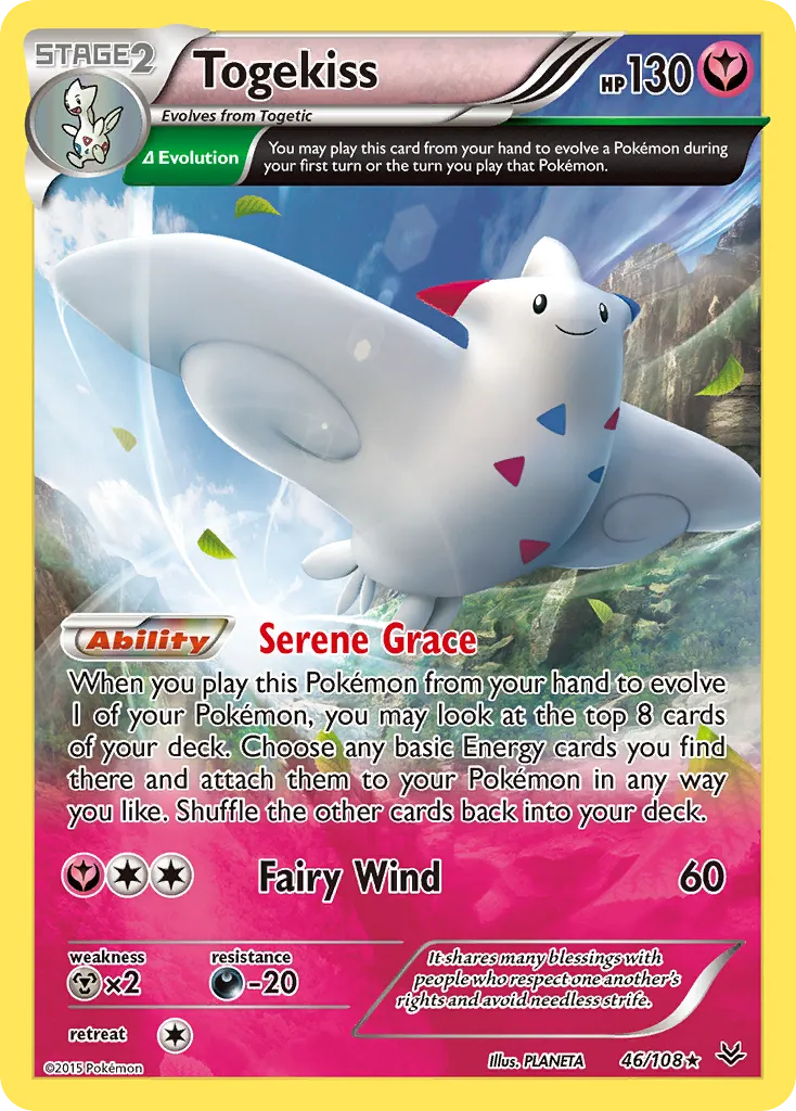 2015 Roaring Skies Togekiss #045/108 Rare card image