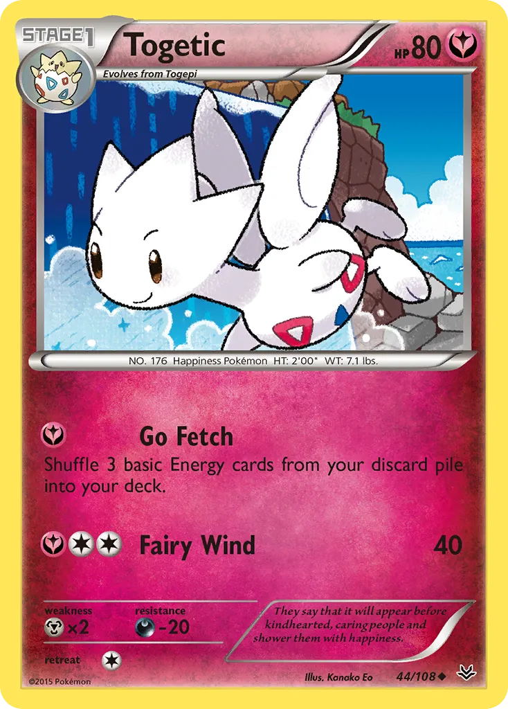 2015 Roaring Skies Togetic #044/108 Uncommon card image