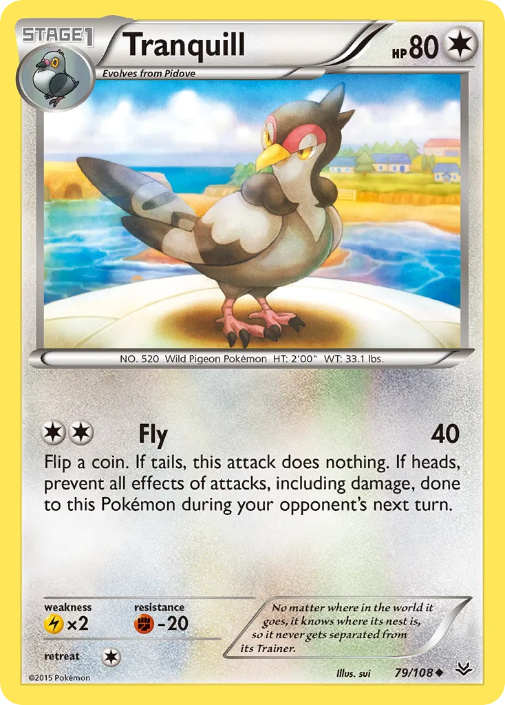 2015 Roaring Skies Tranquill #079/108 Uncommon card image