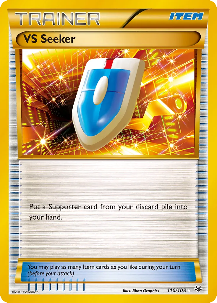 2015 Roaring Skies VS Seeker #110/108 Rare Secret card image
