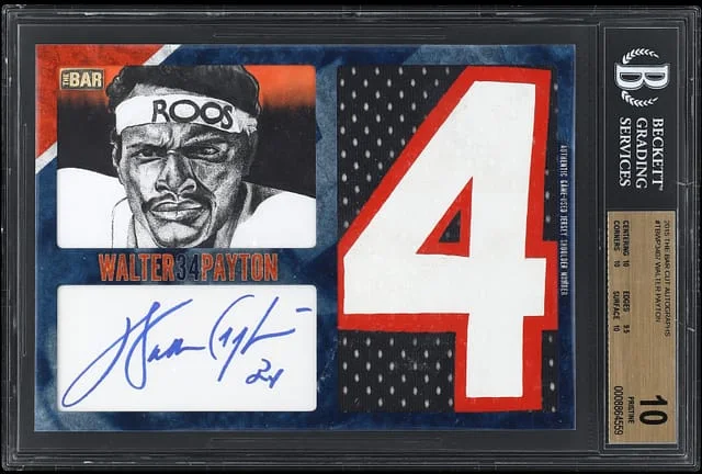 2015 The Bar Cut Autographs Walter Payton #TBWP3407 card image