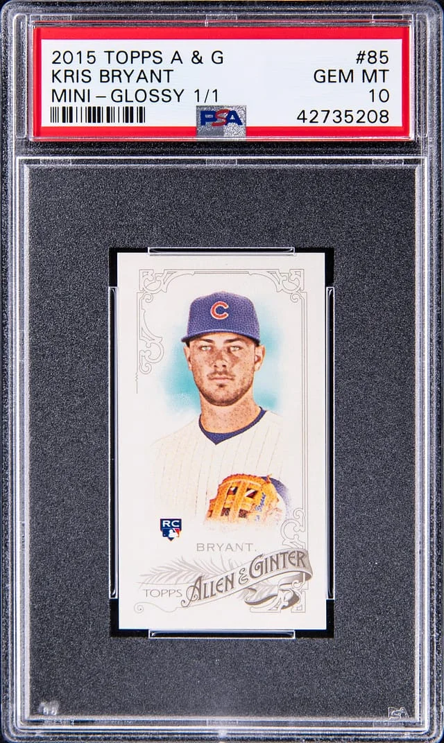 2015 Topps Allen & Ginter Kris Bryant Mini, Glossy #85 card image