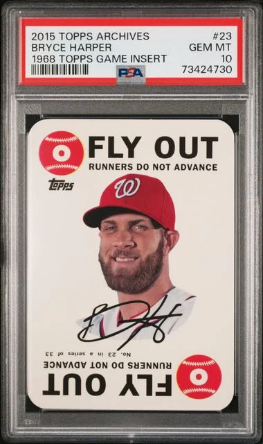 2015 Topps Archives Bryce Harper 1968 Topps Game Insert #23 card image