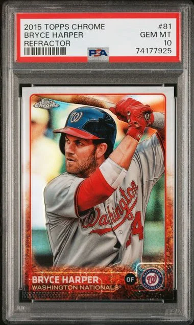2015 Topps Chrome Bryce Harper #81 card image