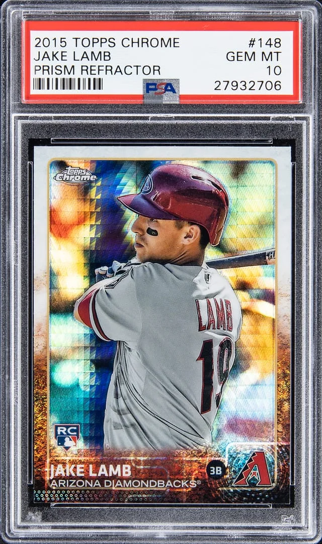 2015 Topps Chrome Jake Lamb Prism Refractor #148 card image