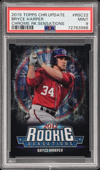 2015 Topps Chrome Update Bryce Harper Chrome Sensations #RSC-22 card image