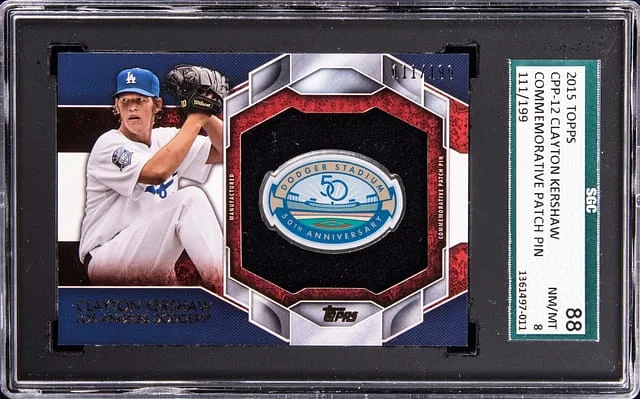 2015 Topps Clayton Kershaw Commemorative Patch Pin #CPP-12 card image
