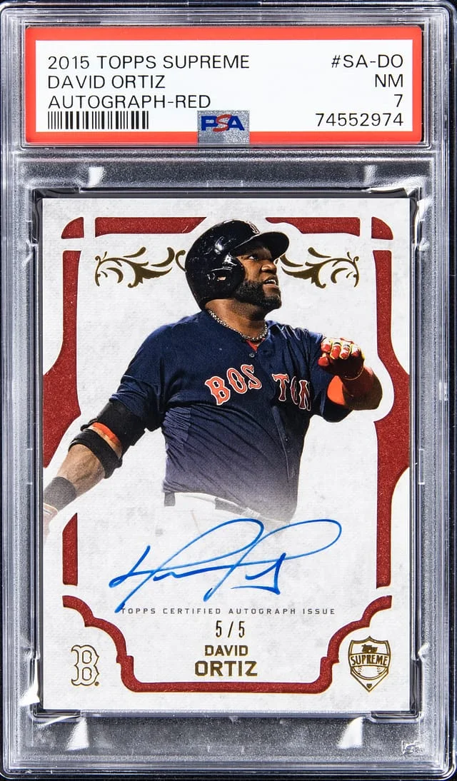 2015 Topps David Ortiz Supreme Autograph Red #SA-DO card image