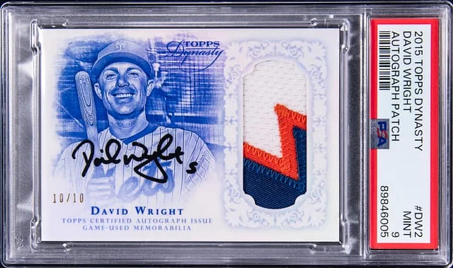 2015 Topps Dynasty David Wright Autograph Patch #DW2 card image