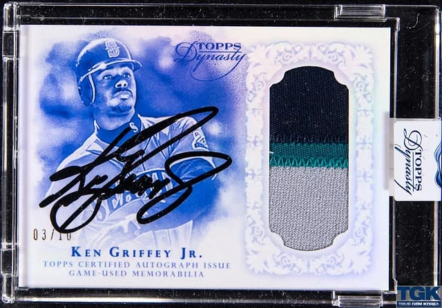 2015 Topps Dynasty Ken Griffey Jr. Autograph Relic #AP-KG3 card image