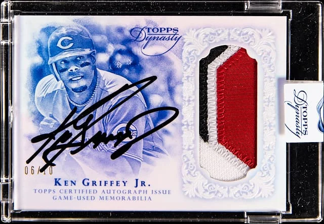 2015 Topps Dynasty Ken Griffey Jr. Dynastic Deed Autograph Patch #AP-KG9 card image