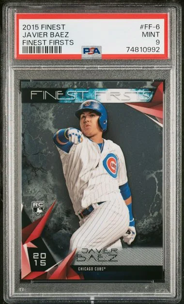 2015 Topps Finest Javier Baez Firsts #FF-6 card image