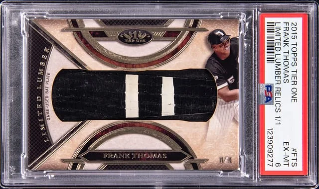 2015 Topps Frank Thomas Tier One Limited Lumber Relics #LL-FTS card image