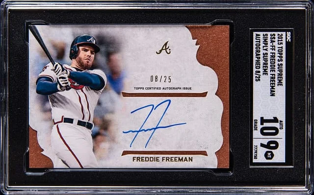 2015 Topps Freddie Freeman Supreme Simply Supreme Autographed #SSA-FF card image