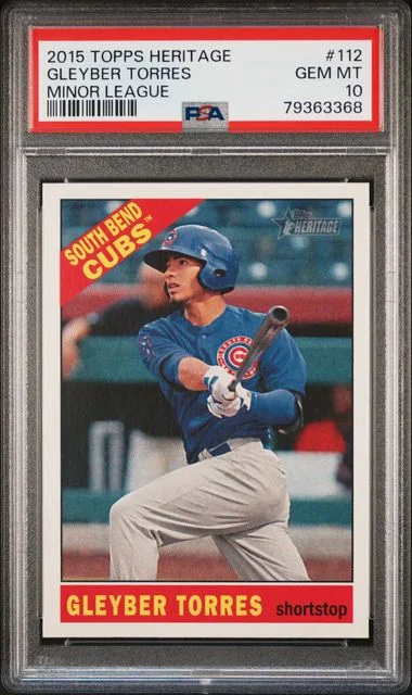2015 Topps Heritage Minor League Gleyber Torres #112 card image