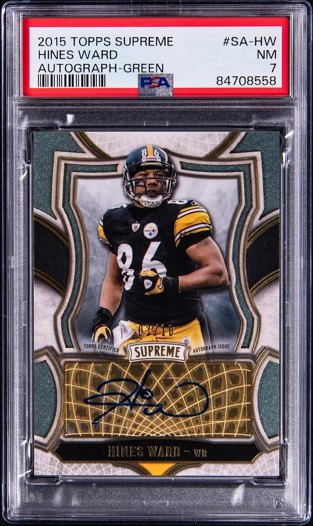 2015 Topps Hines Ward Supreme Autograph Green #SA-HW card image