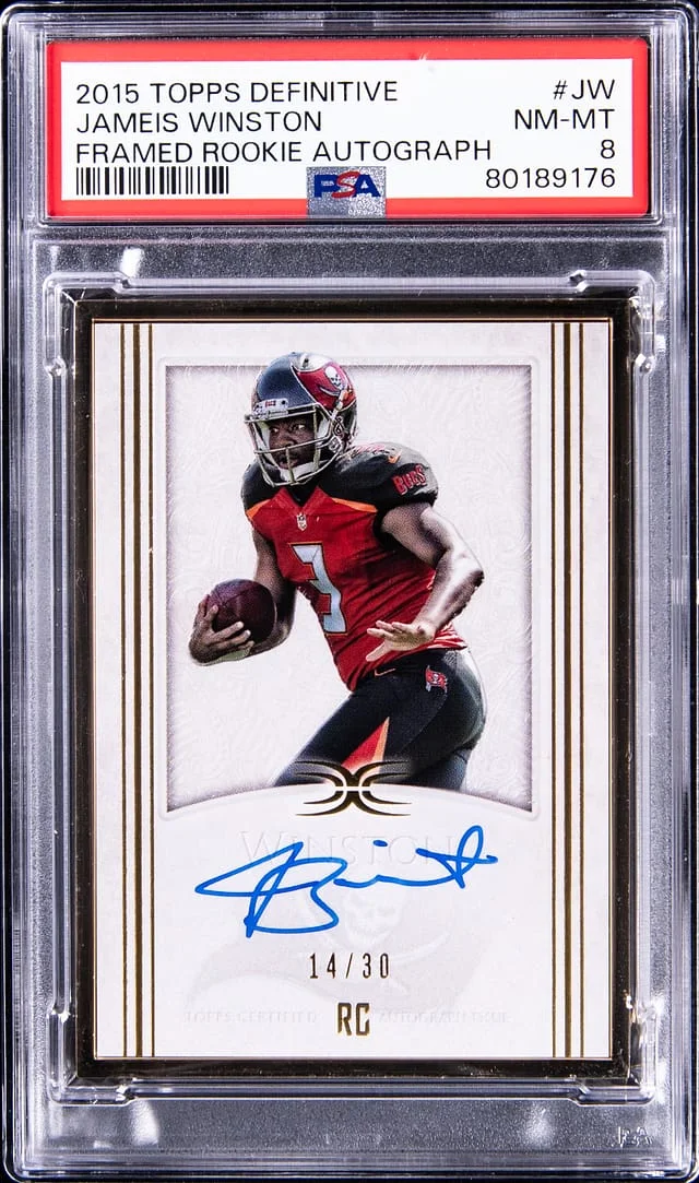 2015 Topps Jameis Winston Definitive Framed Autograph #FRA-JW card image