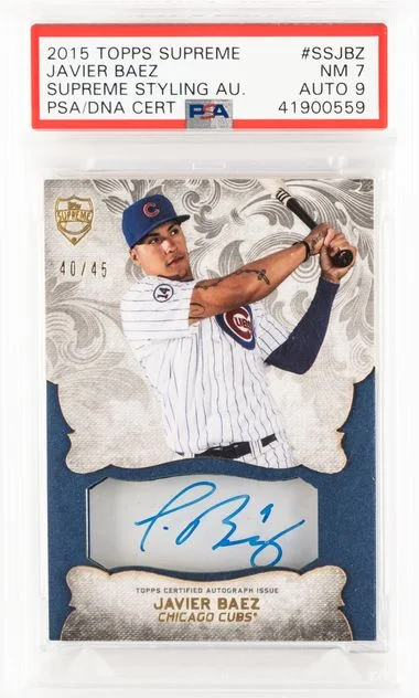 2015 Topps Javier Baez Supreme Supreme Styling Autographs #SS-JBZ card image