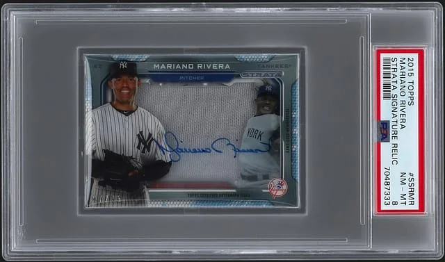 2015 Topps Mariano Rivera Strata Signature Relics #SSRMR card image