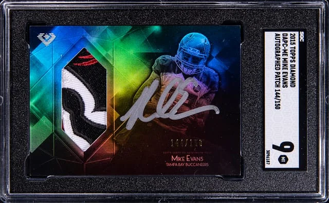 2015 Topps Mike Evans Diamond Autographed Patch #DAPC-ME card image