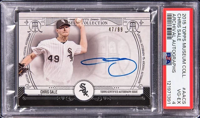 2015 Topps Museum Collection Chris Sale Archival Autograph #AA-CS card image
