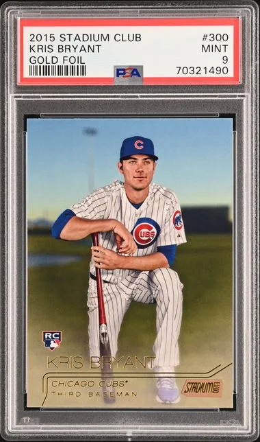 2015 Topps Stadium Club Kris Bryant Gold Foil #300 card image