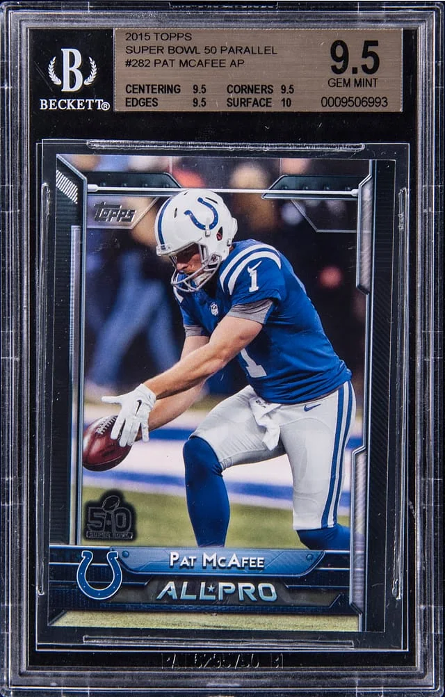 2015 Topps Super Pat McAfee Bowl 50 Parallel #282 card image