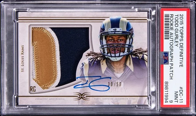 2015 Topps Todd Gurley Definitive Autograph Patch #DC-11 card image