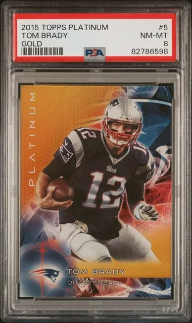 2015 Topps Tom Brady Platinum Gold #5 card image