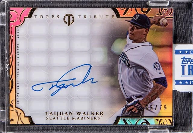2015 Topps Tribute Taijuan Walker Topps Encased #TA-TW card image
