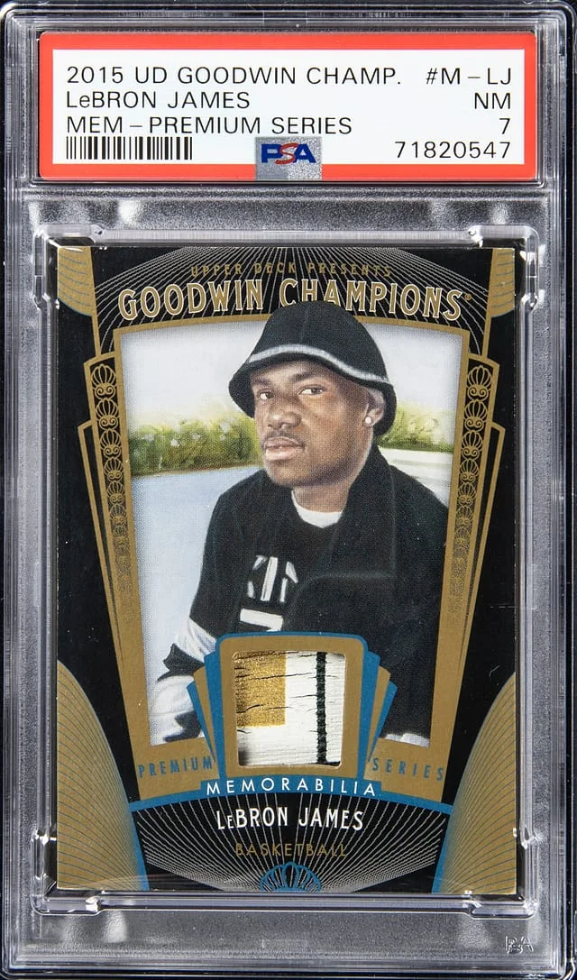 2015 Upper Deck LeBron James Goodwins Champions Memorabilia Premium Series #M-LJ card image