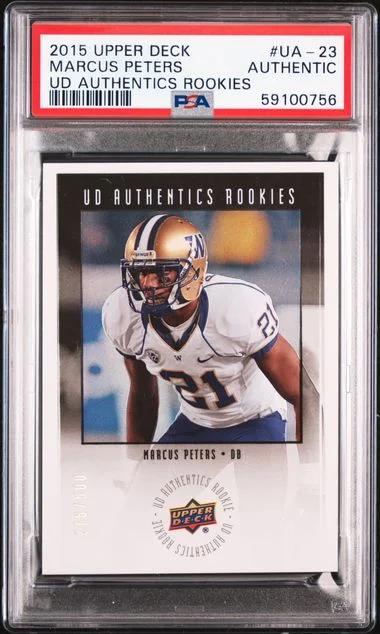 2015 Upper Deck Marcus Peters UD Authentics Rookies #Ua-23 card image