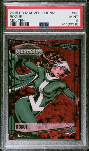 2015 Upper Deck Rogue Marvel Vibranium Molten #63 card image
