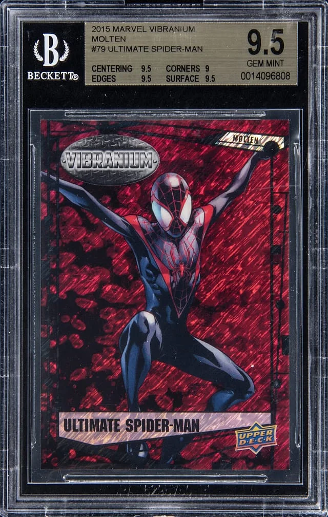 2015 Upper Deck Ultimate Spider-Man Marvel Vibranium Molten #79 card image