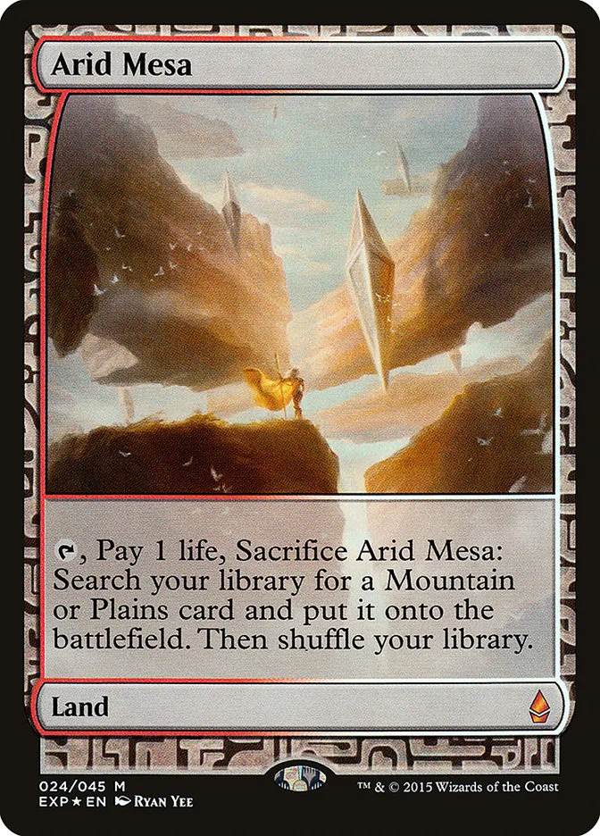 2015 Zendikar Expeditions Arid Mesa mythic #24 unlisted card image